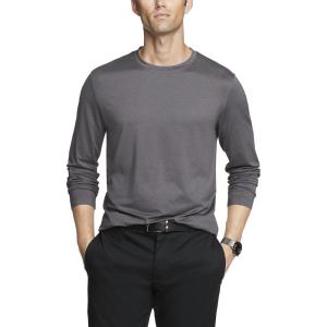 Van Heusen Men’s Big and Tall Performance Tech Long Sleeve Crewneck T-Shirt
