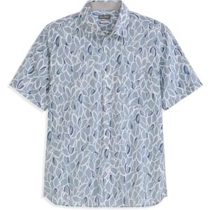 Van Heusen Men’s Big and Tall Wrinkle Free Short Sleeve Button Down Shirt(Ashley Blue)