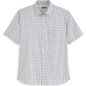 Van Heusen Men’s Big and Tall Wrinkle Free Short Sleeve Button Down Shirt(Brilliant White)