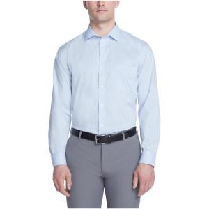 Van Heusen Mens Dress Shirt Regular Fit Ultra Wrinkle Free Flex Collar Stretch Check(Blue Haze)