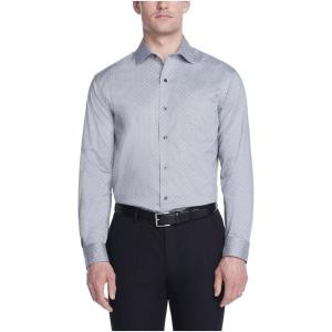Van Heusen Mens Dress Shirt Regular Fit Ultra Wrinkle Free Flex Collar Stretch Check(Flint)