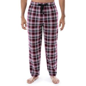 Van Heusen Men’s Flannel Fleece Sleep Pant(Red Plaid)