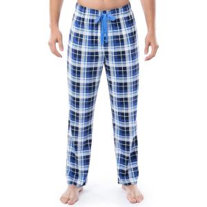 Van Heusen Men’s Jersey Knit Sleep Pant(Blue Plaid)