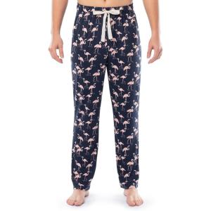 Van Heusen Men’s Jersey Knit Sleep Pant(Navy/Flamingo)