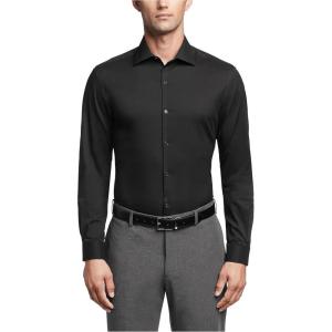 Van Heusen Men’s TALL FIT Dress Shirt Stain Shield Stretch (Big and Tall)(Old Black)