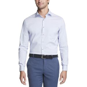 Van Heusen Men’s TALL FIT Dress Shirt Stain Shield Stretch (Big and Tall)(Old Blue Silver)
