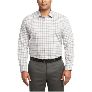 Van Heusen Men’s TALL FIT Dress Shirt Stain Shield Stretch (Big and Tall)(Old Midnight Blue)