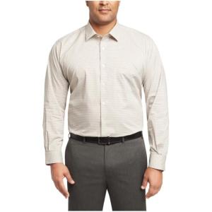Van Heusen Men’s TALL FIT Dress Shirt Stain Shield Stretch (Big and Tall)(Old Sand)