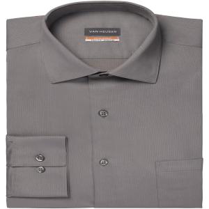 Van Heusen Men’s TALL FIT Dress Shirt Stain Shield Stretch (Big and Tall)(Old Steel)