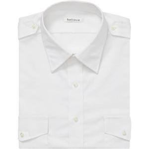 Van Heusen Mens Van Heusen Men’s Pilot Dress Shirt Long Sleeve Aviator(White)