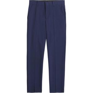 Van Heusen boys Flex Stretch Flat Front Dress Pants(Bank Blue Solid)