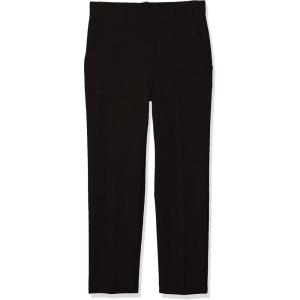 Van Heusen boys Flex Stretch Flat Front Dress Pants(Black)