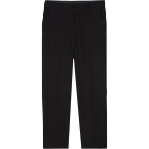 Van Heusen boys Flex Stretch Flat Front Dress Pants(Black-001)