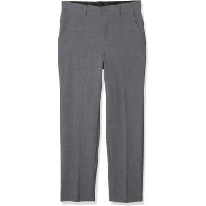 Van Heusen boys Flex Stretch Flat Front Dress Pants(Grey)
