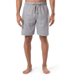 Van Heusen mens Poly/Rayon Twill Sleep Pajama Short(Grey)