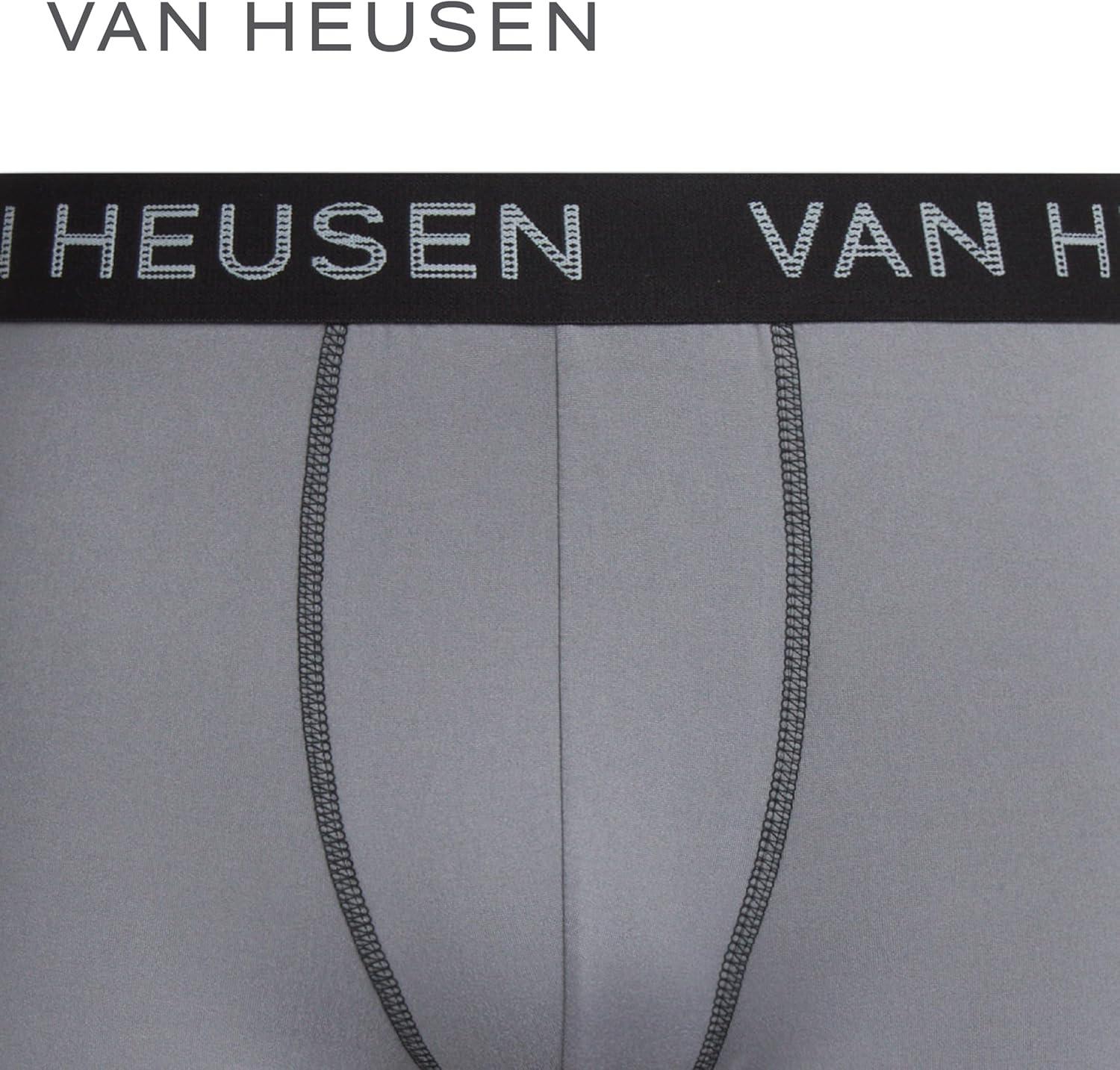 imageVan Heusen Mens Boxer Briefs 3 Pack 6 Inseam Soft Mens Underwear Athletic Boxer Briefs with Contour PouchBlackPhantomPearl