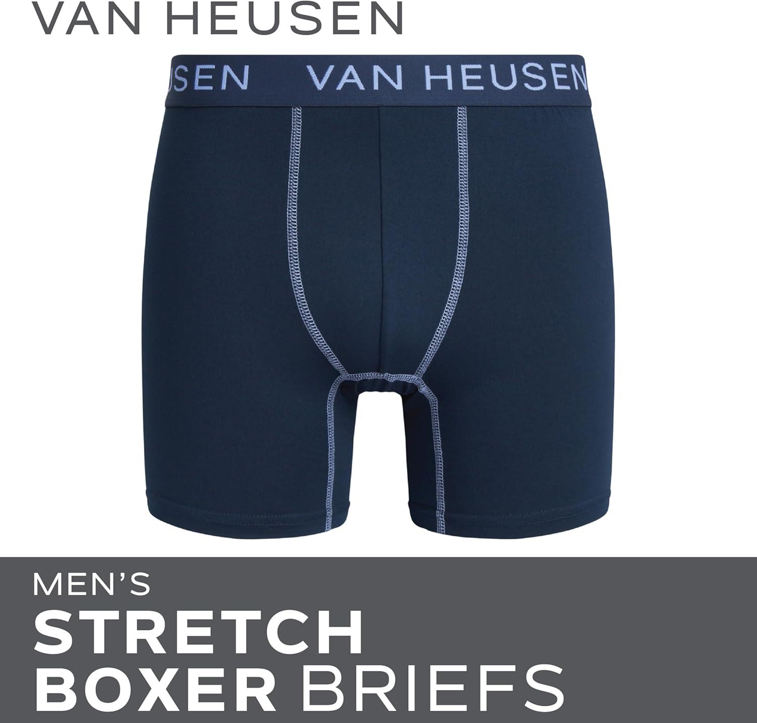 imageVan Heusen Mens Boxer Briefs 3 Pack 6 Inseam Soft Mens Underwear Athletic Boxer Briefs with Contour PouchBlackPhantomPearl