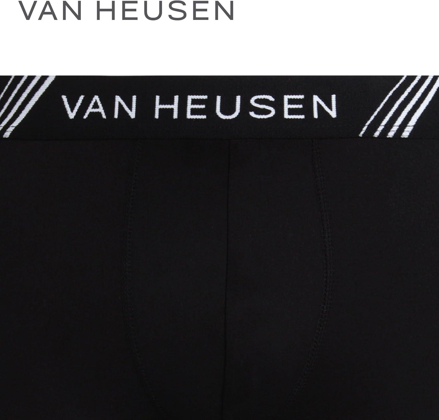 imageVan Heusen Mens Boxer Briefs 3 Pack 6 Inseam Soft Mens Underwear Athletic Boxer Briefs with Contour PouchBlackTibetan RedBlack