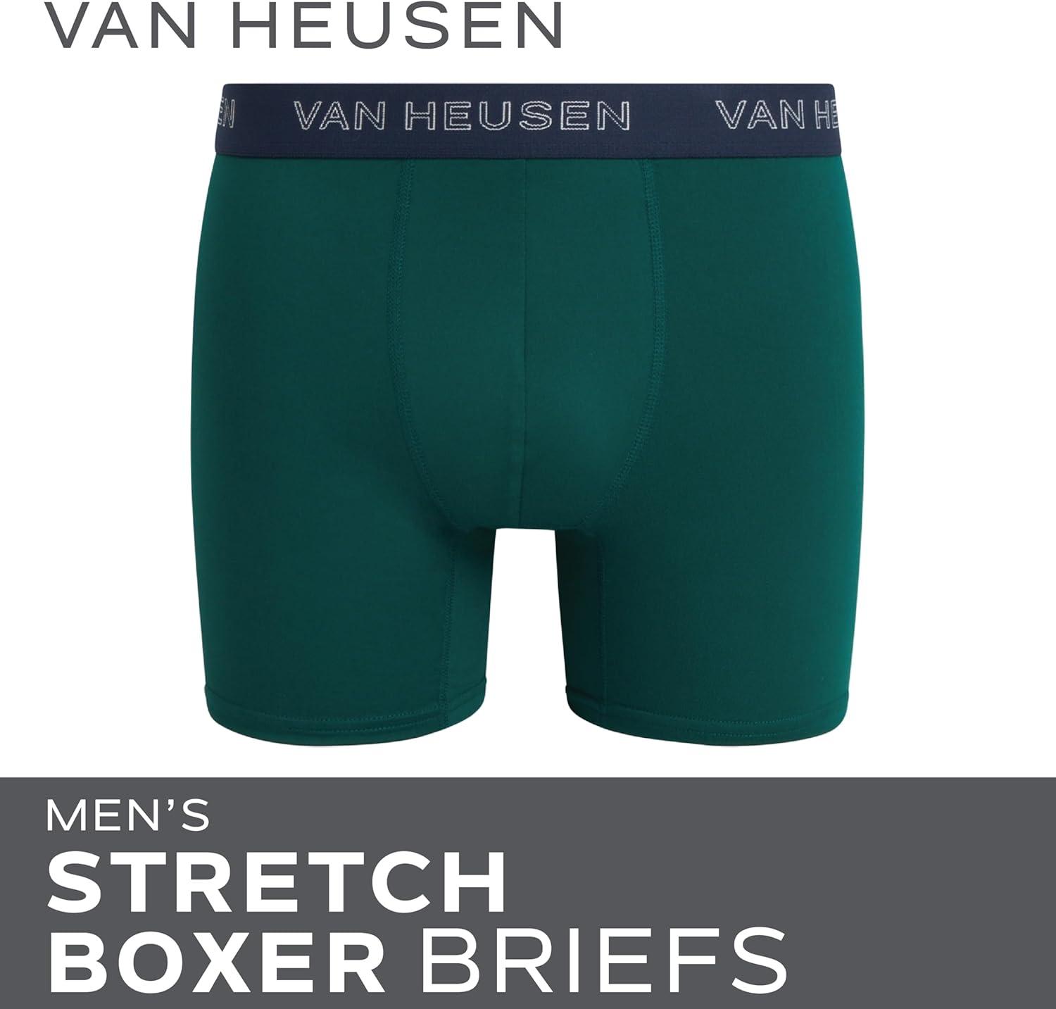 imageVan Heusen Mens Boxer Briefs 3 Pack 6 Inseam Soft Mens Underwear Athletic Boxer Briefs with Contour PouchDark GreyGreenBlack