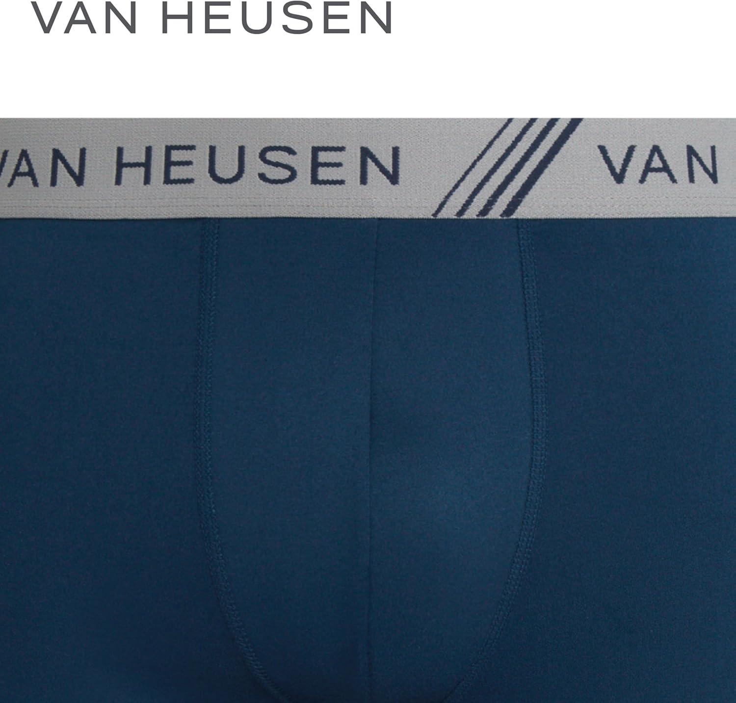 imageVan Heusen Mens Boxer Briefs 3 Pack 6 Inseam Soft Mens Underwear Athletic Boxer Briefs with Contour PouchMoonlit OceanDark GreyWine Red