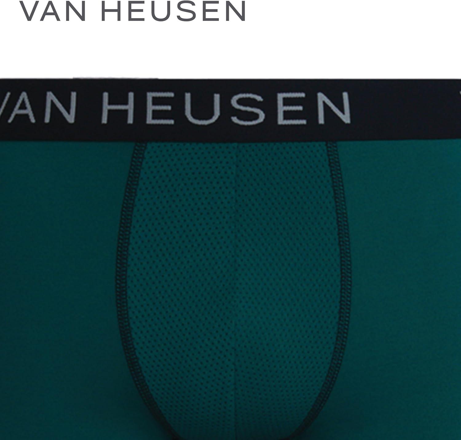 imageVan Heusen Mens Boxer Briefs 6 Pack 6 Inseam Soft Stretch Mens Underwear Boxer Briefs with Contour PouchBlackMedium GreyGreenBlackDark GreyLight Grey
