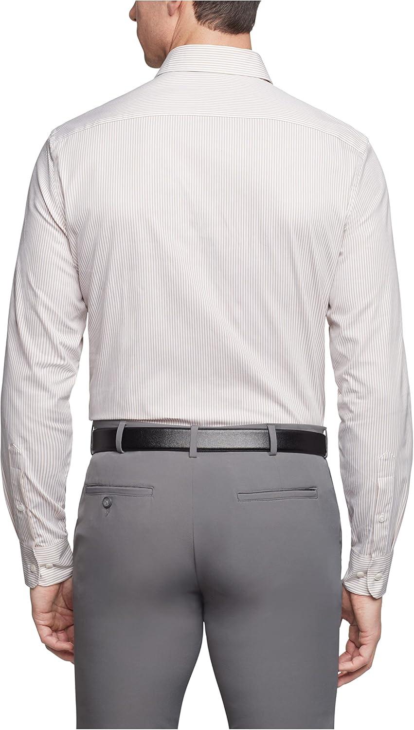 imageVan Heusen Mens Dress Shirt Regular Fit Pinpoint StripeBirch