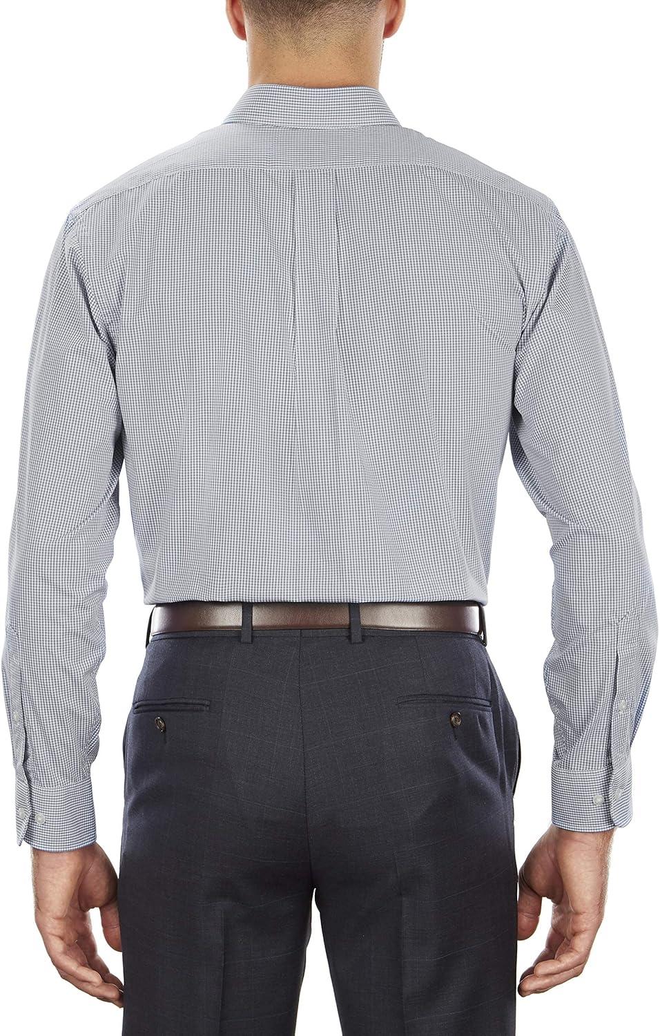 imageVan Heusen Mens Dress Shirt Regular Fit Pinpoint StripeBlack