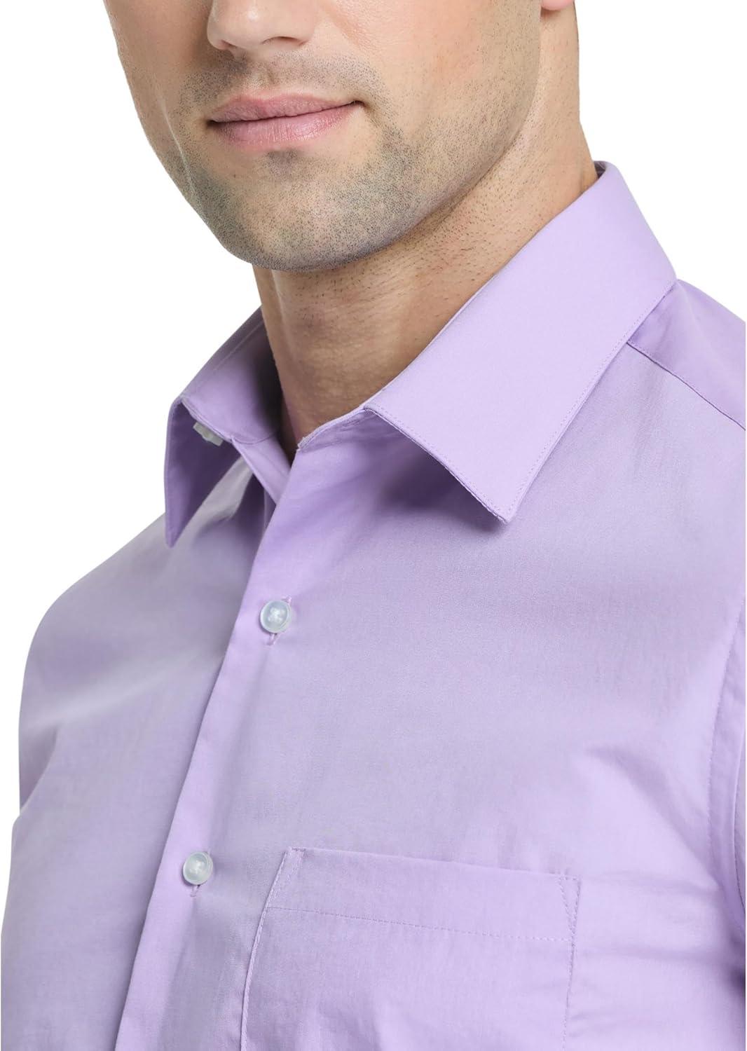 imageVan Heusen Mens Dress Shirt Regular Fit Poplin SolidLavender