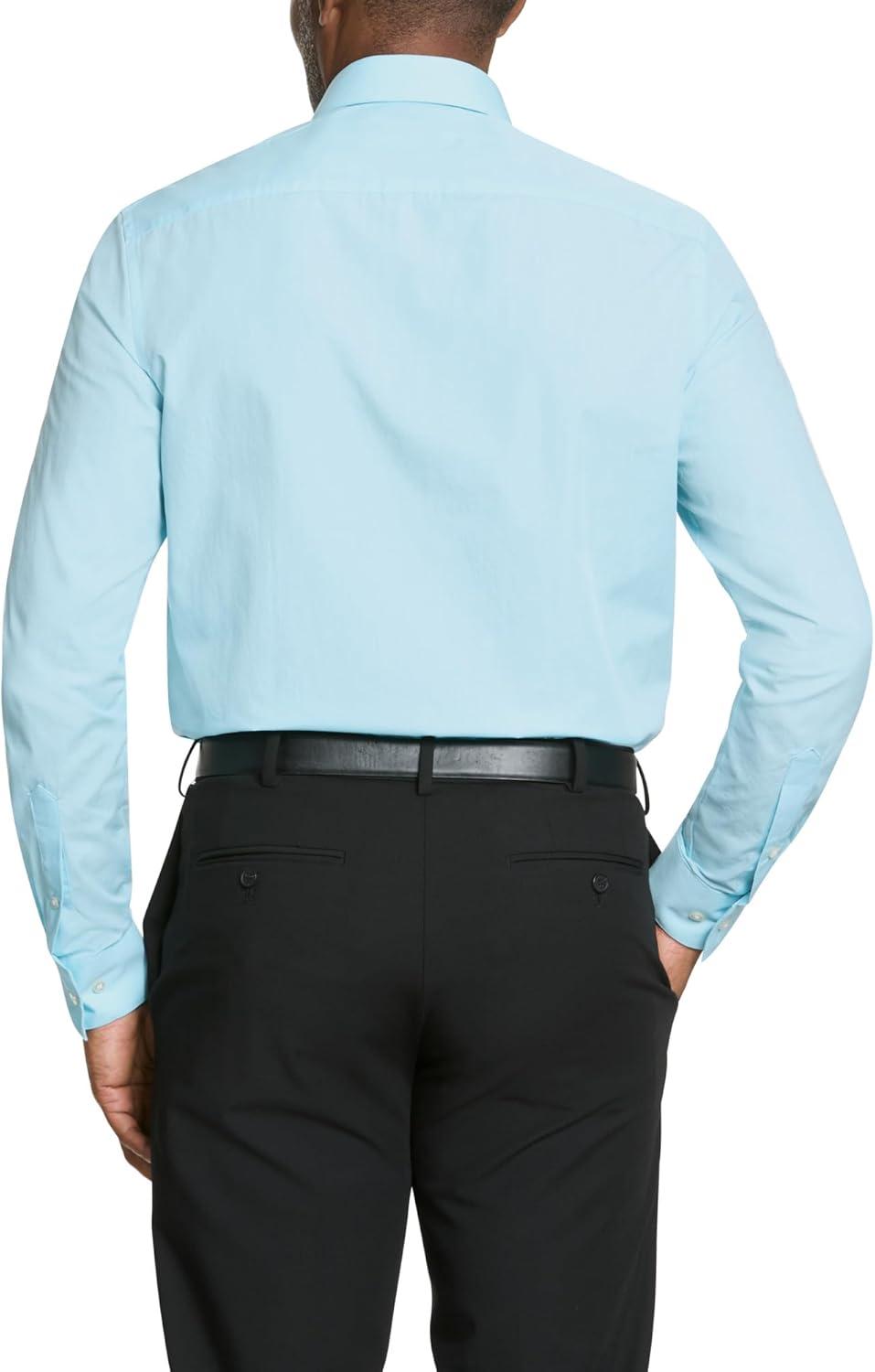 imageVan Heusen Mens Dress Shirt Regular Fit Poplin SolidMist
