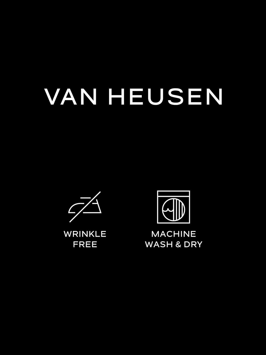 imageVan Heusen Mens Dress Shirt Regular Fit Poplin SolidPersimmon