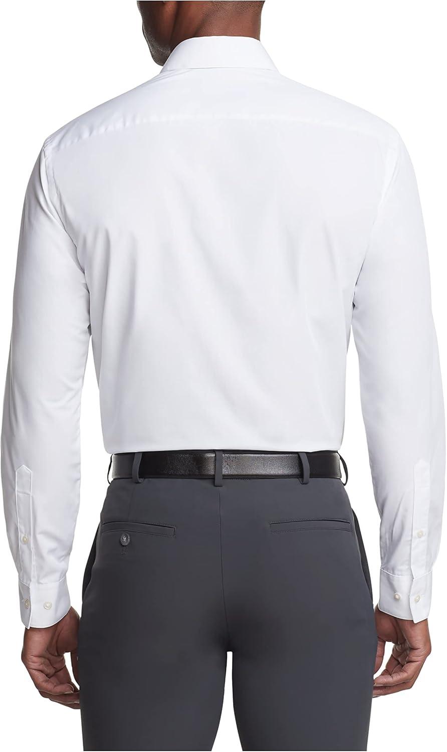 imageVan Heusen Mens Dress Shirt Regular Fit Poplin SolidWhite