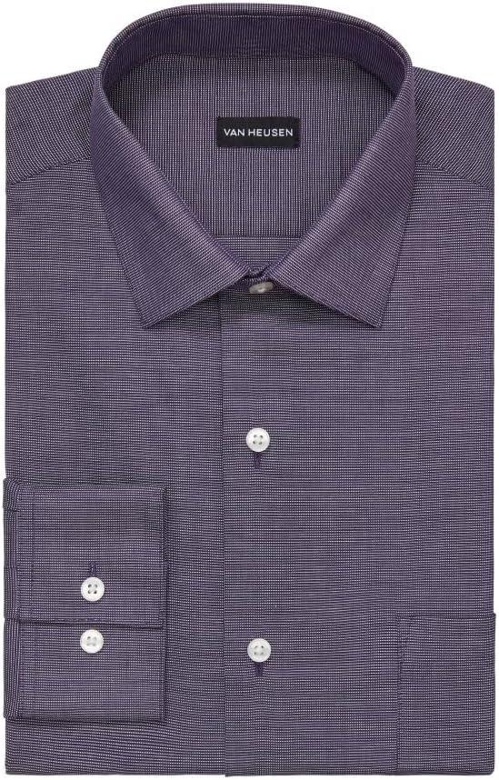 imageVan Heusen Mens Dress Shirt Slim Fit Stain Shield StretchOld French Violet
