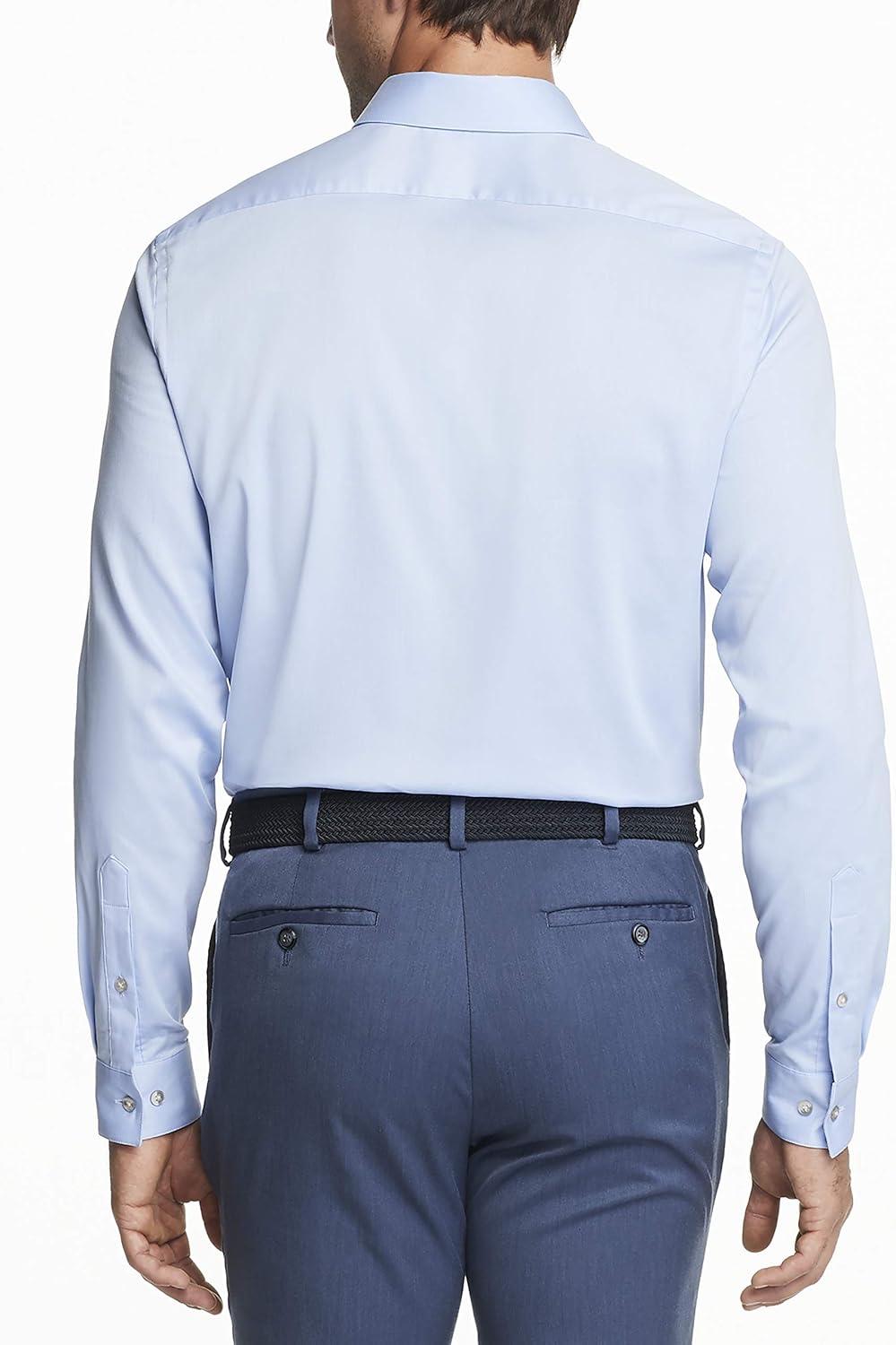 imageVan Heusen Mens Dress Shirt Slim Fit Stain Shield StretchOld Sky Blue