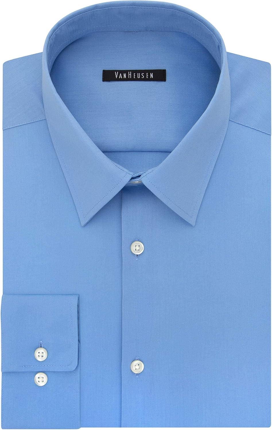 imageVan Heusen Mens Flex Collar Slim Fit Stretch Dress ShirtBlue Frost