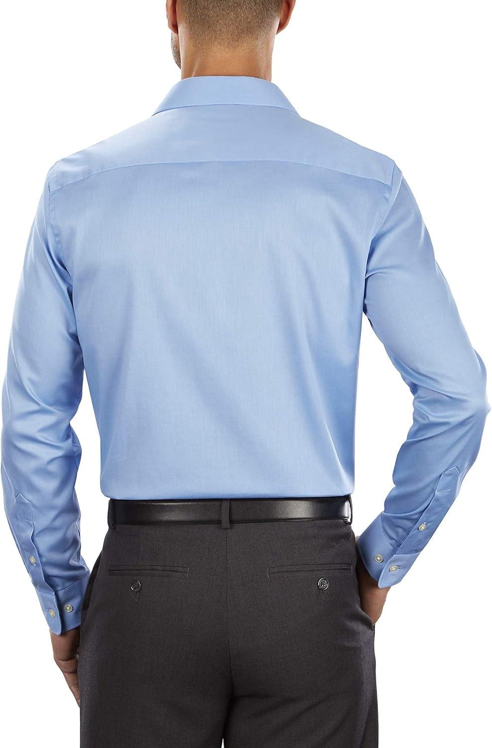 imageVan Heusen Mens Flex Collar Slim Fit Stretch Dress ShirtBlue Frost