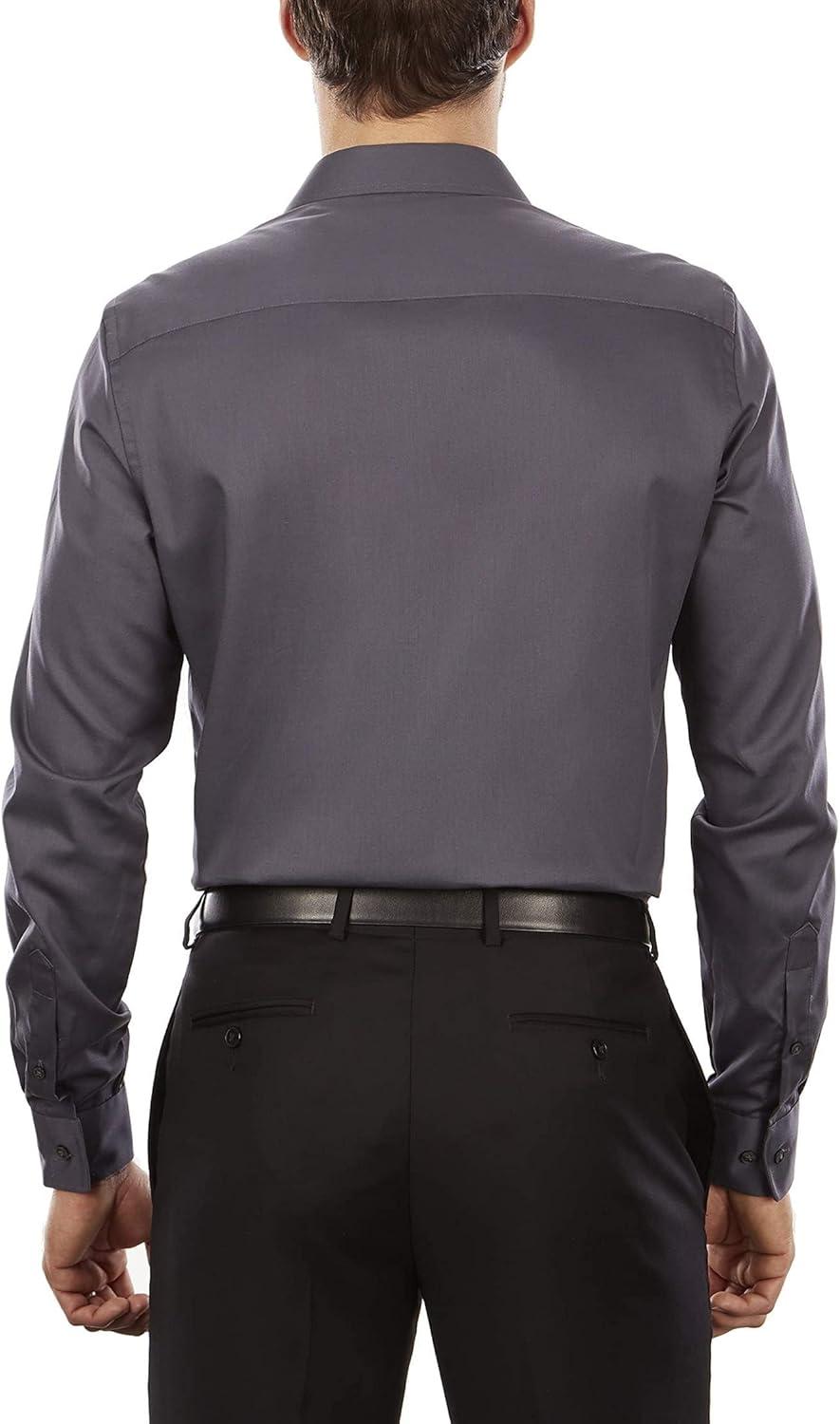 imageVan Heusen Mens Flex Collar Slim Fit Stretch Dress ShirtCharcoal
