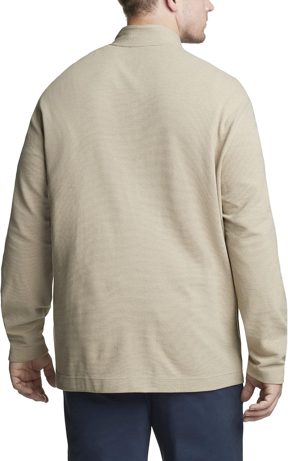 imageVan Heusen Mens Size Big and Tall Flex Long Sleeve Ottoman Quarter ZipCrockery