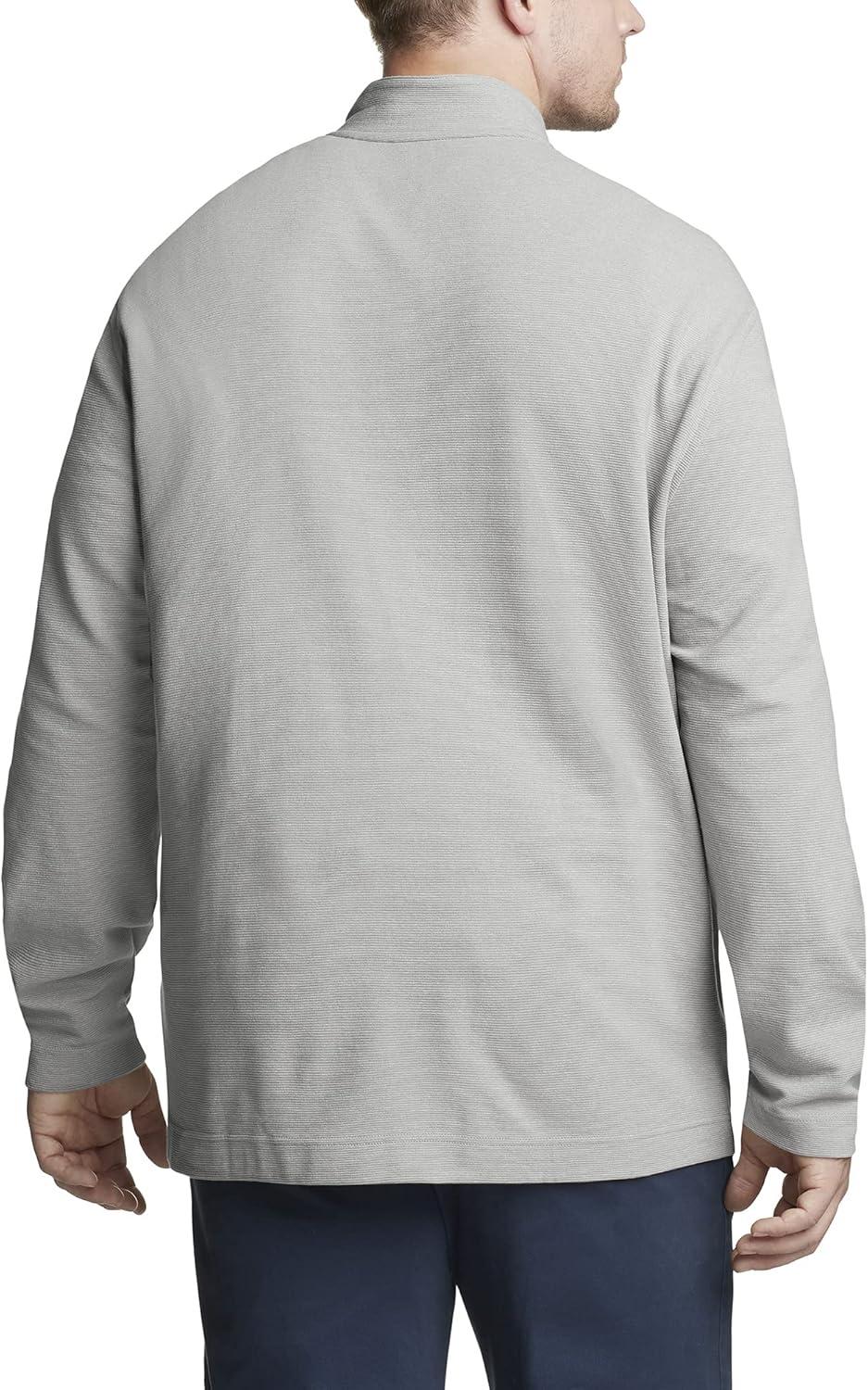 imageVan Heusen Mens Size Big and Tall Flex Long Sleeve Ottoman Quarter ZipMonument