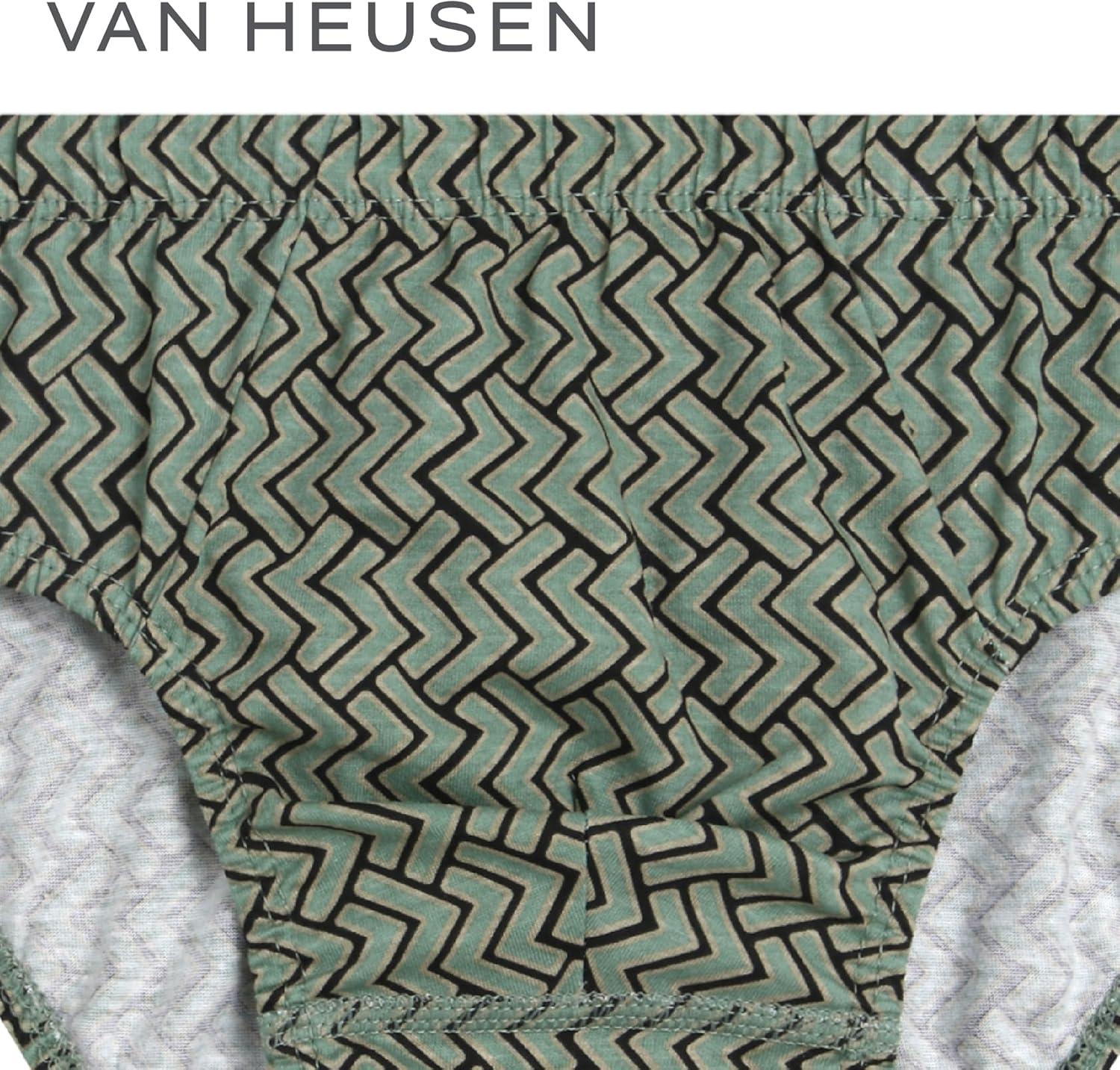 imageVan Heusen Mens Underwear Briefs 5 Pack Low Rise Briefs Underwear for Men Pack with Contour PouchBlackGreen HeatherGreyGreen Bay PrintCharcoal Heather