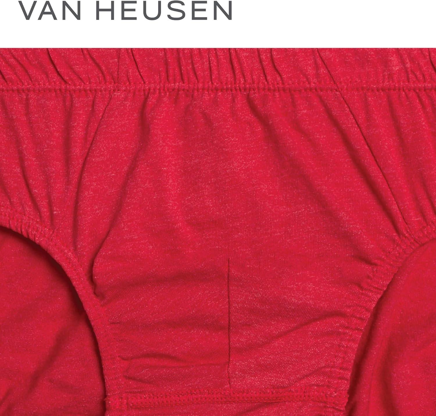 imageVan Heusen Mens Underwear Briefs 5 Pack Low Rise Briefs Underwear for Men Pack with Contour PouchBlackHeather GreyRed SalsaCharcoal