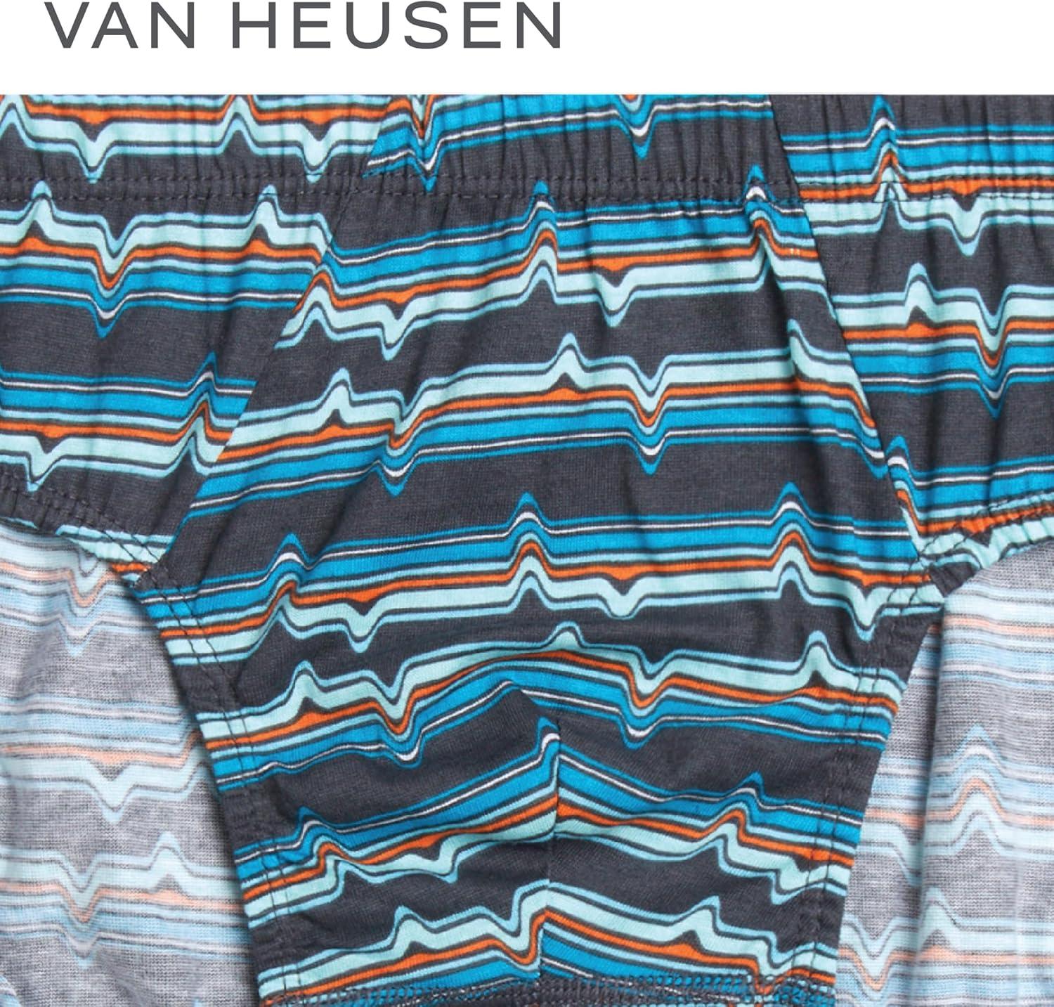 imageVan Heusen Mens Underwear Briefs 5 Pack Low Rise Briefs Underwear for Men Pack with Contour PouchBlueBlackHeather GreyPrint