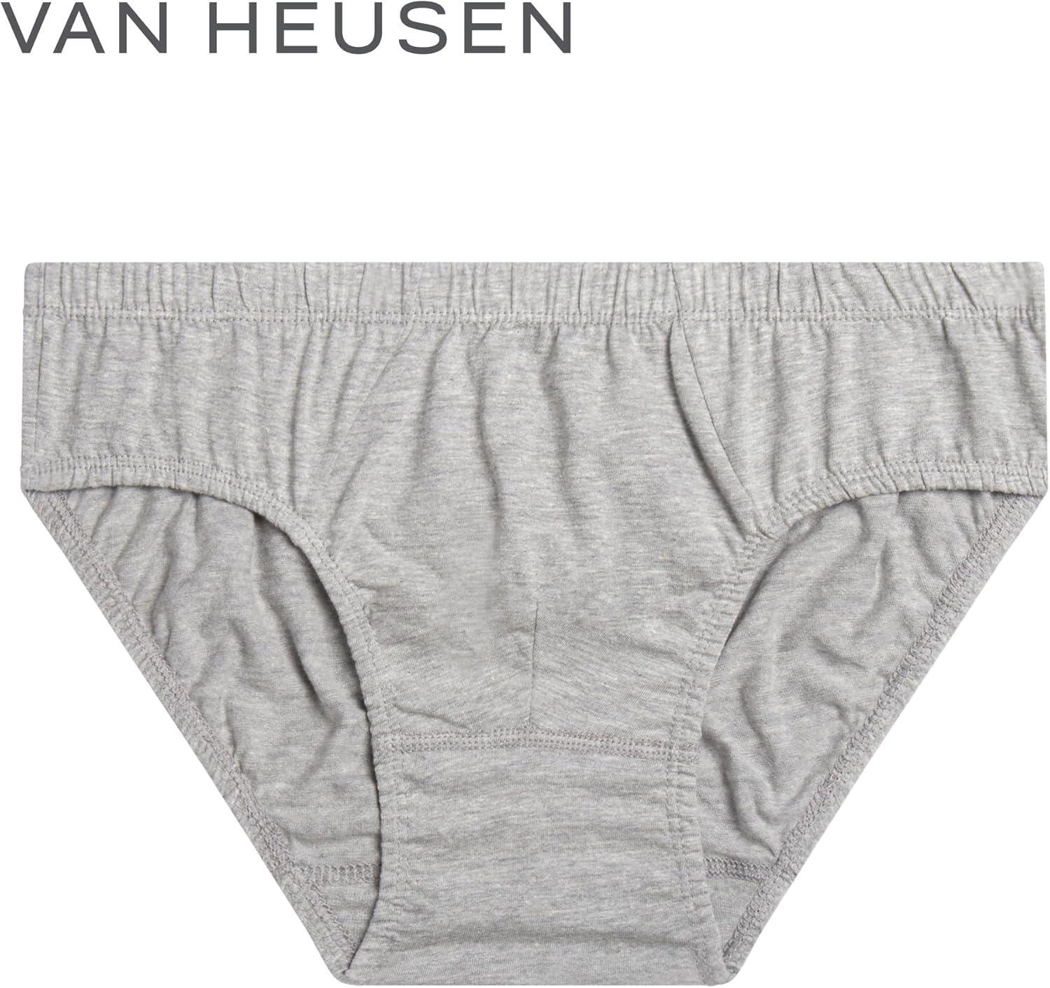 imageVan Heusen Mens Underwear Briefs 5 Pack Low Rise Briefs Underwear for Men Pack with Contour PouchBlueBlackHeather GreyPrint