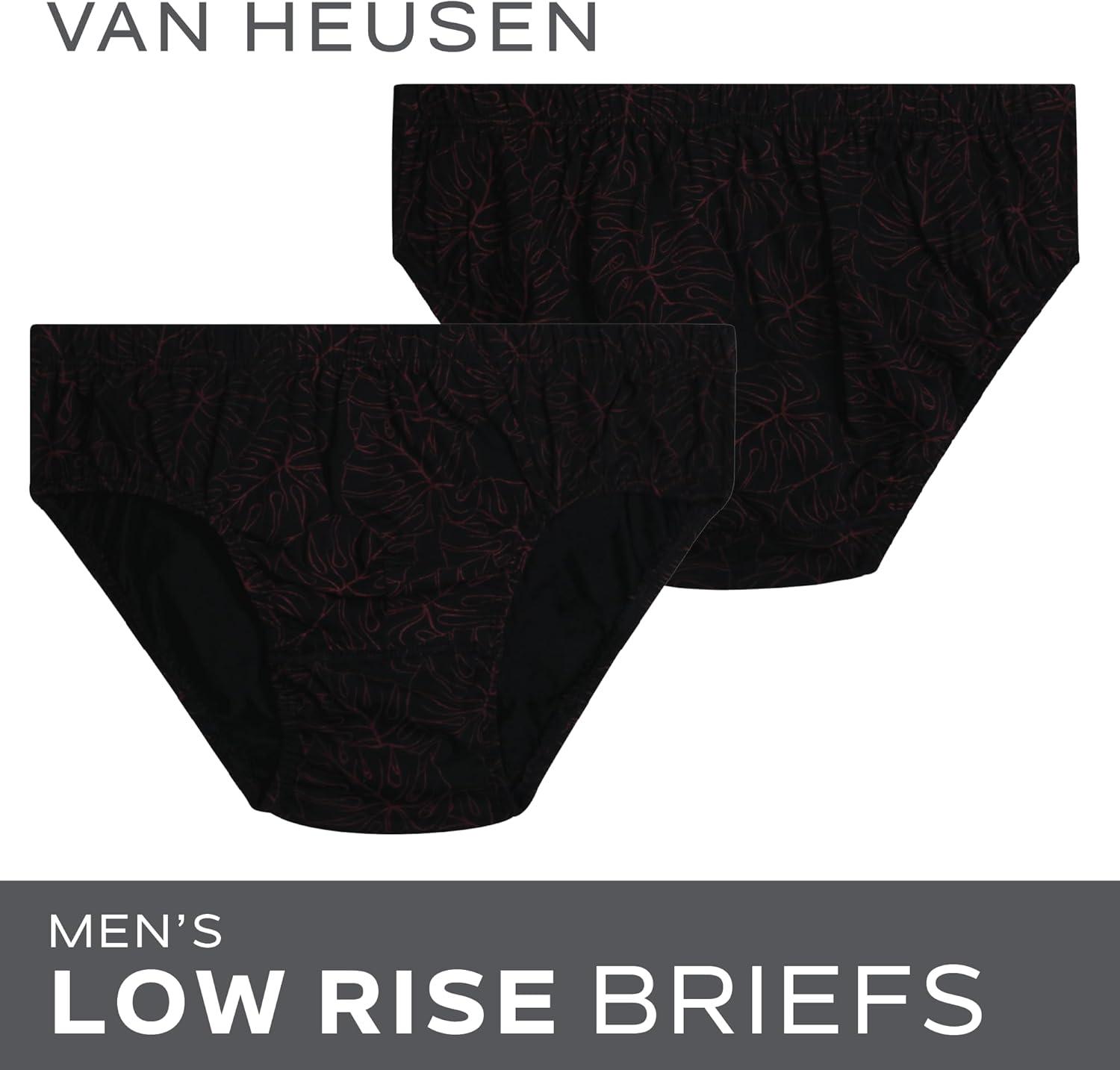 imageVan Heusen Mens Underwear Briefs 5 Pack Low Rise Briefs Underwear for Men Pack with Contour PouchCharcoal HeatherBlackPort RoyaleBlack PrintHeather Grey