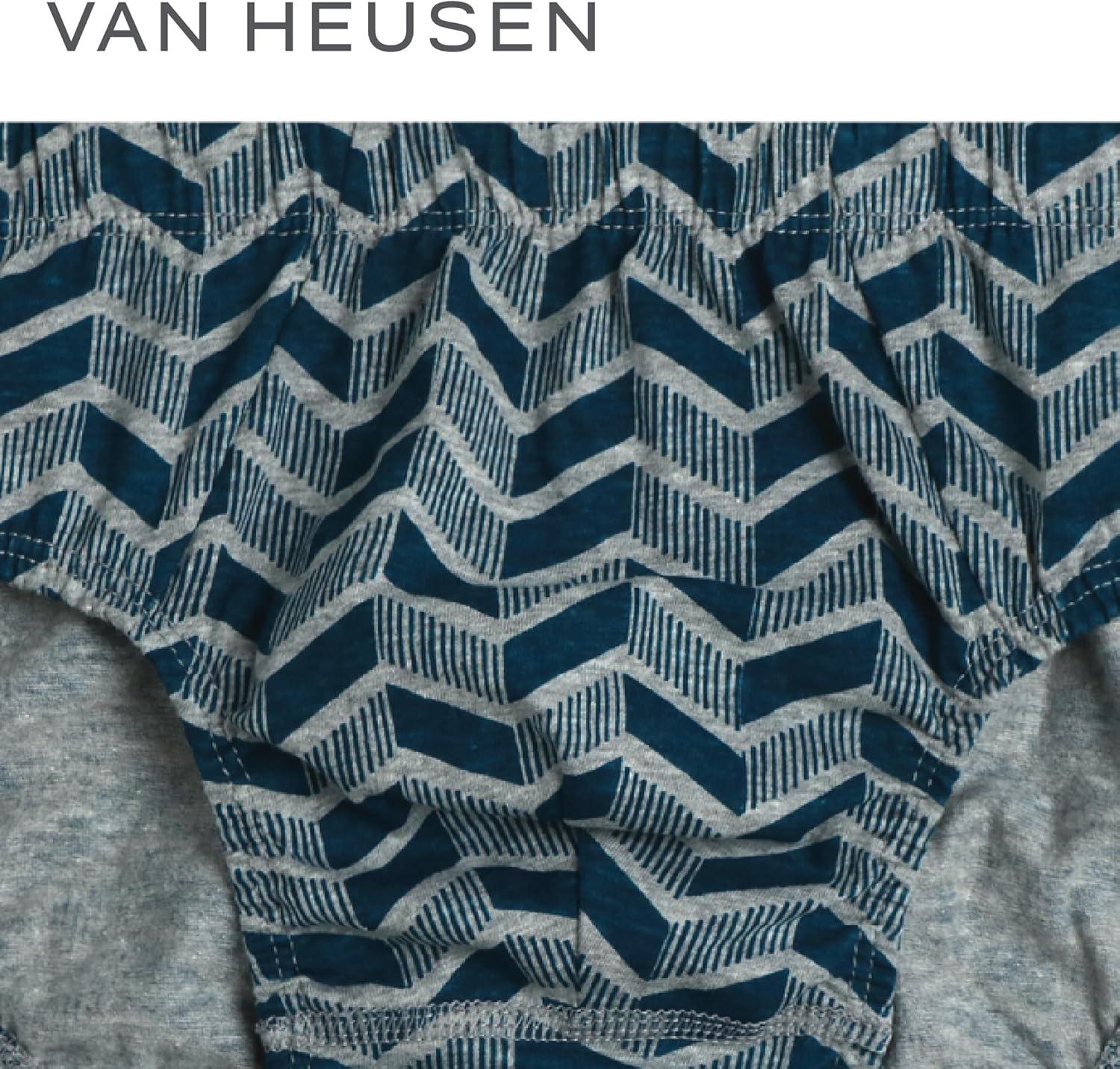 imageVan Heusen Mens Underwear Briefs 5 Pack Low Rise Briefs Underwear for Men Pack with Contour PouchDeep DiveHeather GreyPorcelainHeather Grey PrintSmoked Pearl
