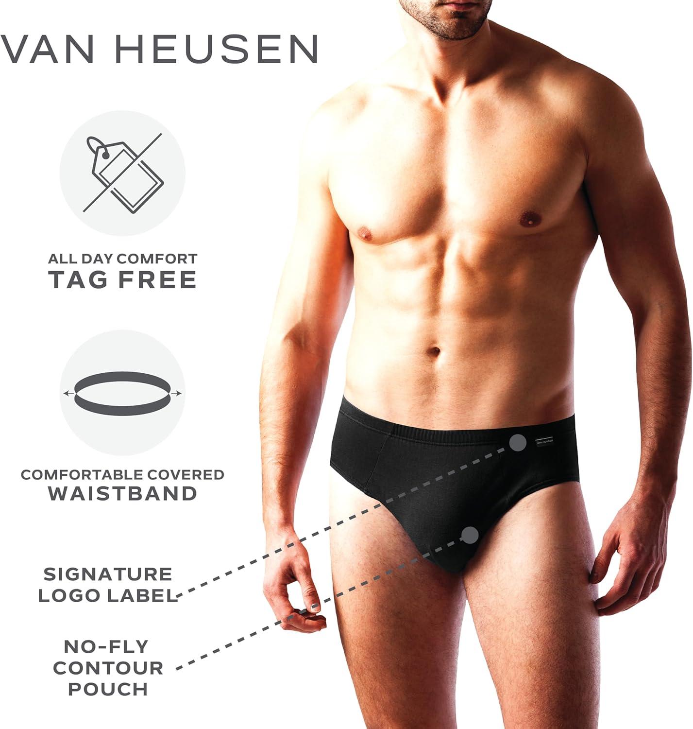 imageVan Heusen Mens Underwear Briefs 5 Pack Quick Dry Low Rise Briefs No Fly Performance Underwear for Men PackBlack
