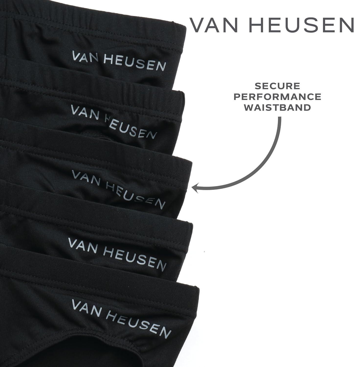 imageVan Heusen Mens Underwear Briefs 5 Pack Quick Dry Low Rise Briefs No Fly Performance Underwear for Men PackBlack