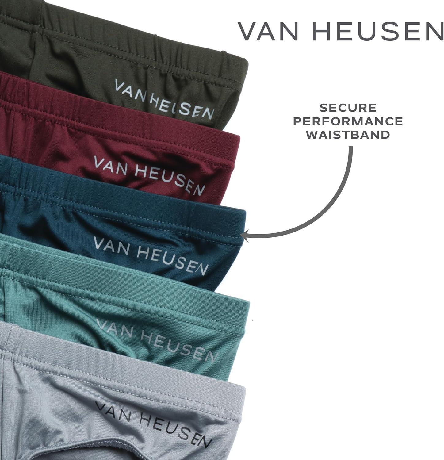 imageVan Heusen Mens Underwear Briefs 5 Pack Quick Dry Low Rise Briefs No Fly Performance Underwear for Men PackReflecting PondSea PinePort RoyaleRosinMonument