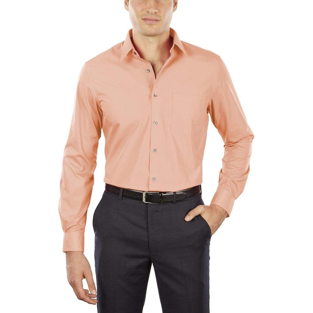 imageVan Heusen Mens Dress Shirt Fitted Poplin SolidScallop