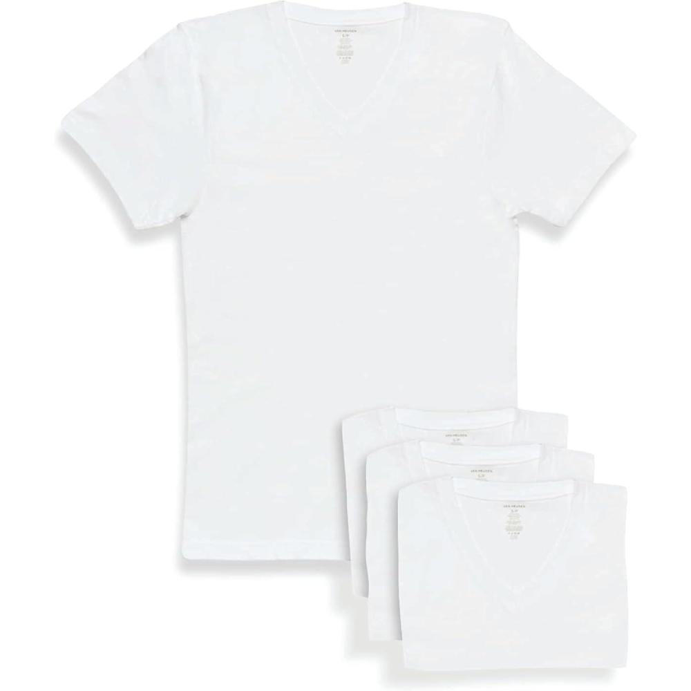 imageVan Heusen Mens Soft UndershirtWhite Vneck