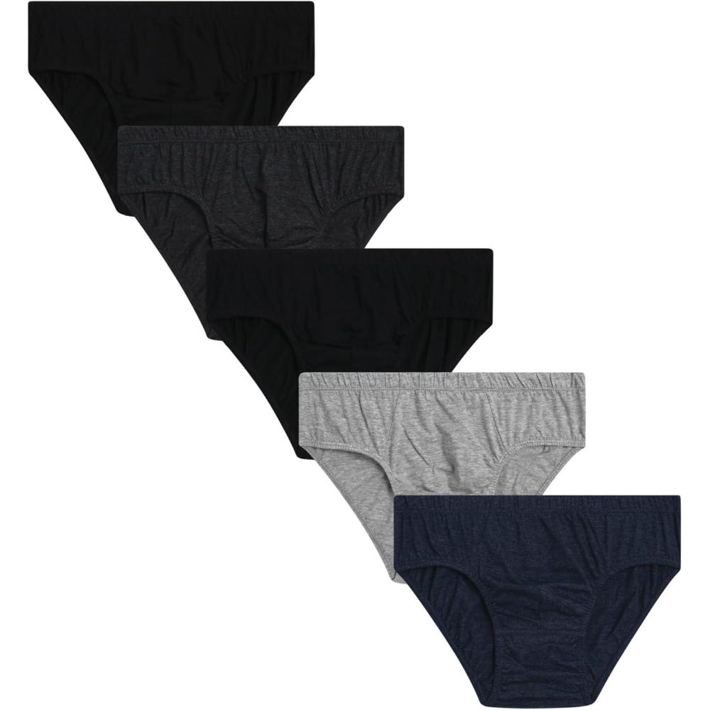imageVan Heusen Mens Underwear Briefs  5 Pack Low Rise Briefs Underwear for Men Pack with Contour PouchGrey HeatherBlackLight Grey HeatherCharcoal HeatherBlack